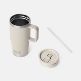 Yeti Rambler 20 oz Straw Travel Mug Cape Taupe