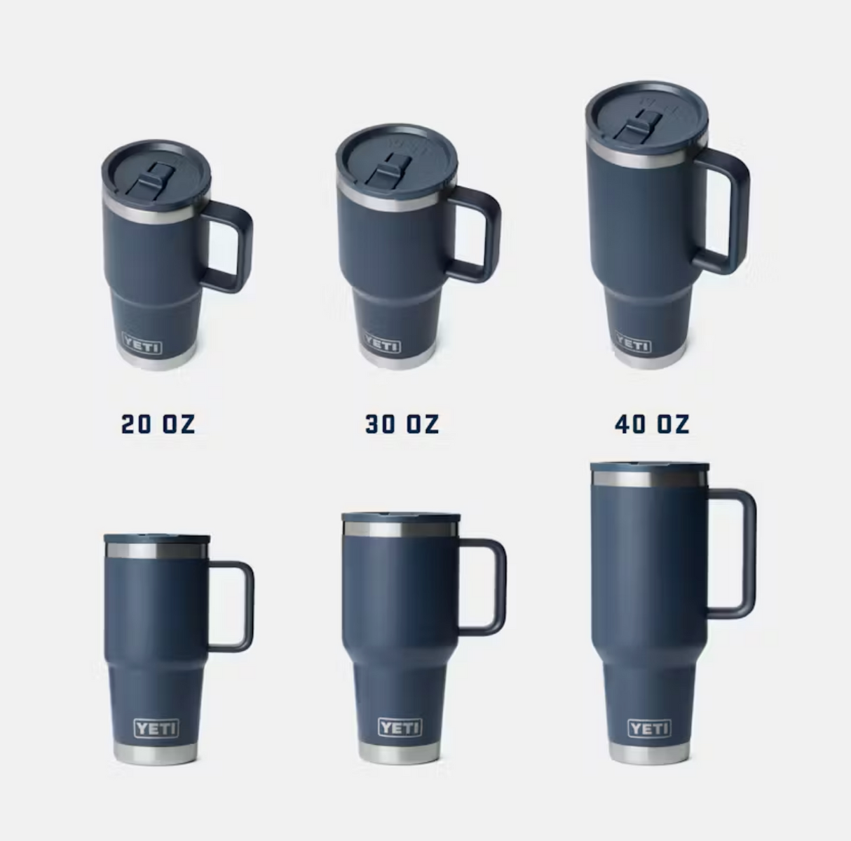 Yeti Rambler 40 oz Straw Travel Mug Cape Taupe