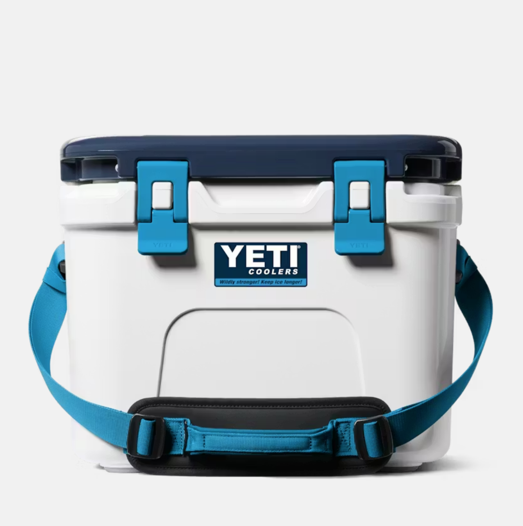 Yeti Roadie 15 White/Blue Cooler