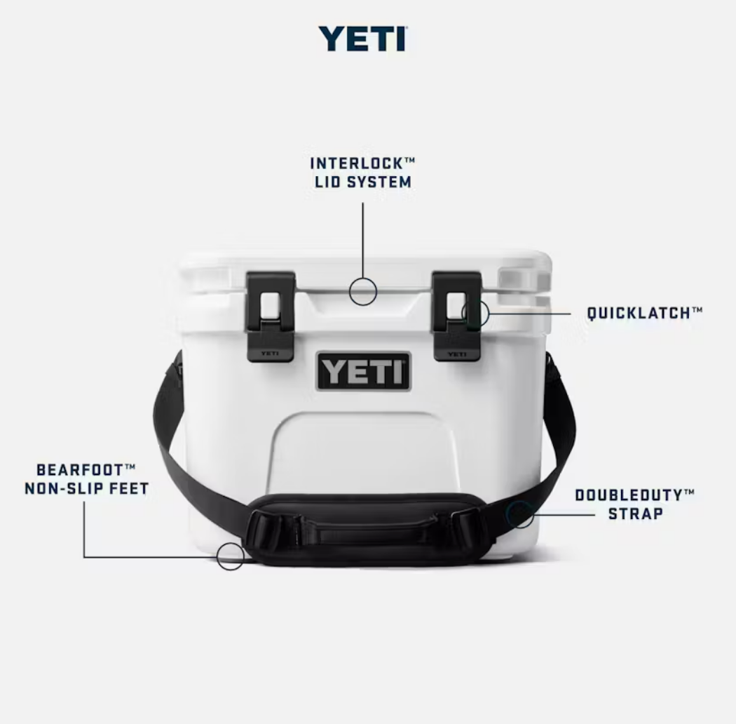 Yeti Roadie 15 White/Blue Cooler