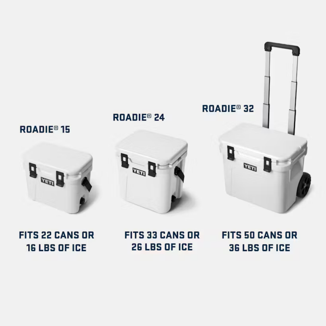 Yeti Roadie 15 White/Blue Cooler