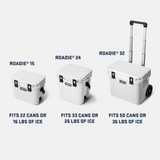 Yeti Roadie 15 White/Blue Cooler