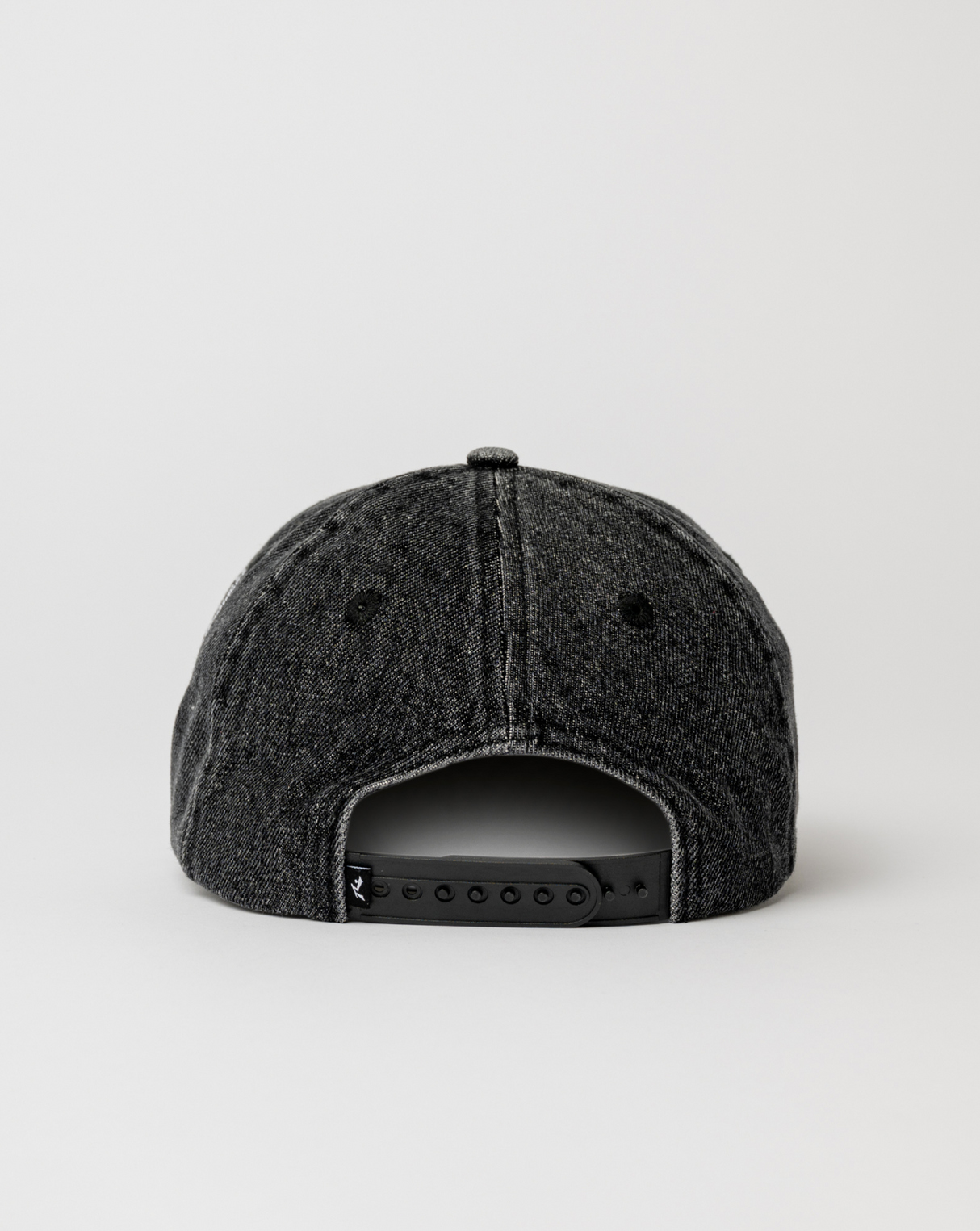 Rusty Hoodus Black 6 Panel Cap