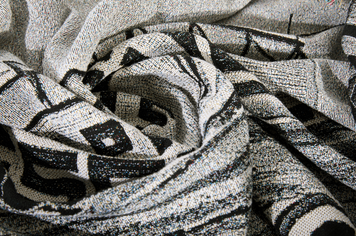 Polar Happy Sad II Black/White Throw Blanket