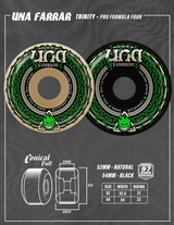 Spitfire F4 97A Una Trinity Conical Full 54mm Black Skateboard Wheels