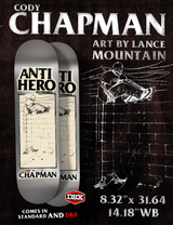 Anti-Hero Chapman Lance 8.32" Skateboard Deck