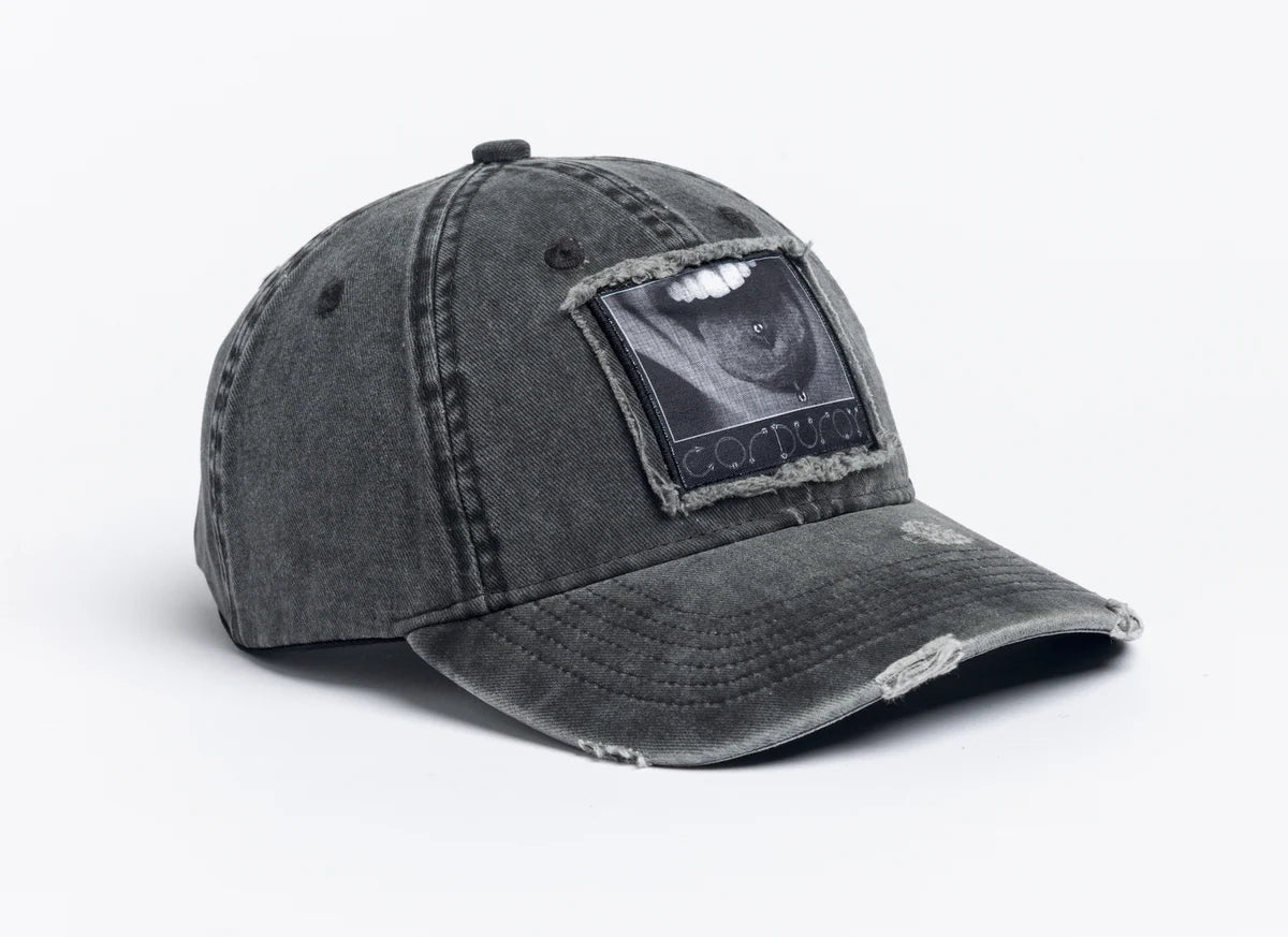 Autumn x Corduroy Washed 6 Panel Black Hat