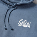 Seager X Coors Banquet Bumper Steel Blue Hooded Sweatshirt