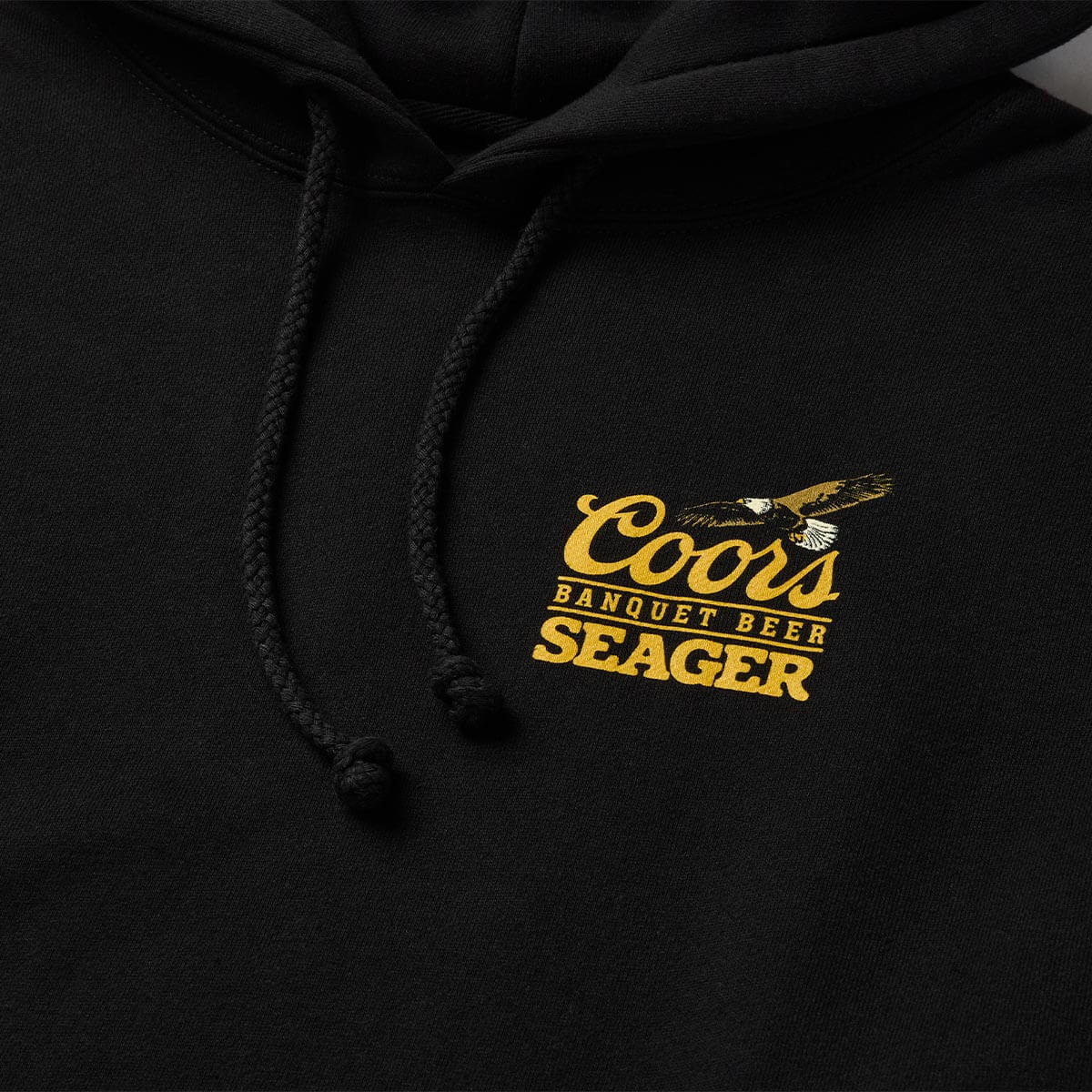 Seager X Coors Banquet Preserve Black Hooded Sweatshirt