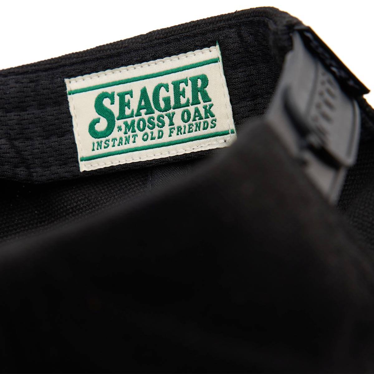 Seager X Mossy Oak I.O.F. Instant Old Friends Black Snapback Hat