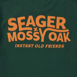 Seager X Mossy Oak I.O.F. Instant Old Friends Forest Green Tee S/s Shirt