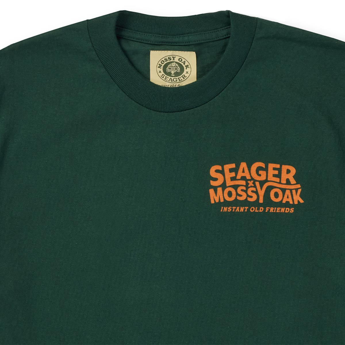 Seager X Mossy Oak I.O.F. Instant Old Friends Forest Green Tee S/s Shirt
