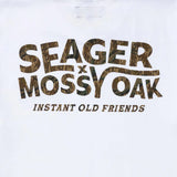 Seager X Mossy Oak I.O.F. Instant Old Friends White Tee S/s Shirt