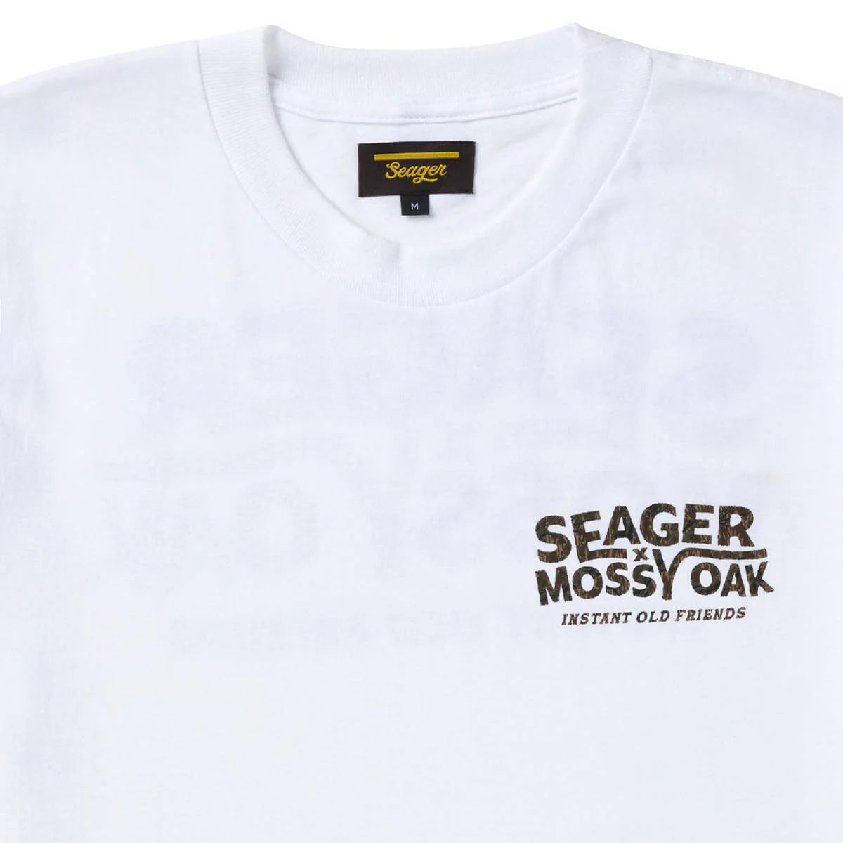 Seager X Mossy Oak I.O.F. Instant Old Friends White Tee S/s Shirt