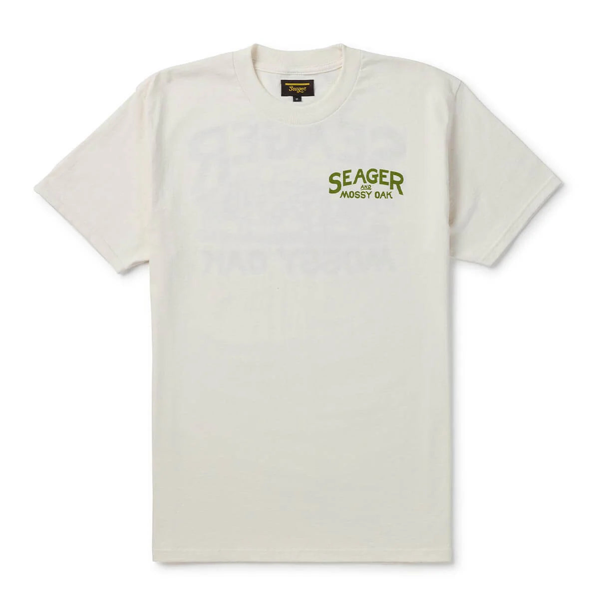 Seager X Mossy Oak Pack Out Vintage White Tee S/s Shirt