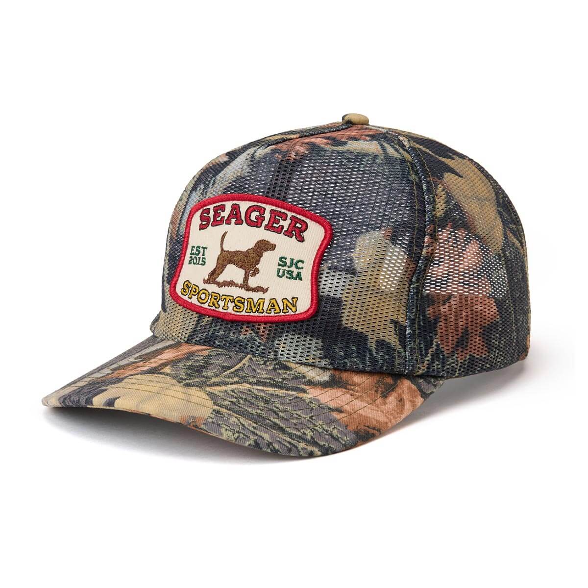 Seager Sportsman SJC Camo Mesh Trucker Snapback Hat