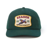 Seager Sportsman Green Snapback Hat