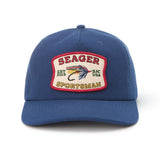 Seager Sportsman Navy Snapback Hat