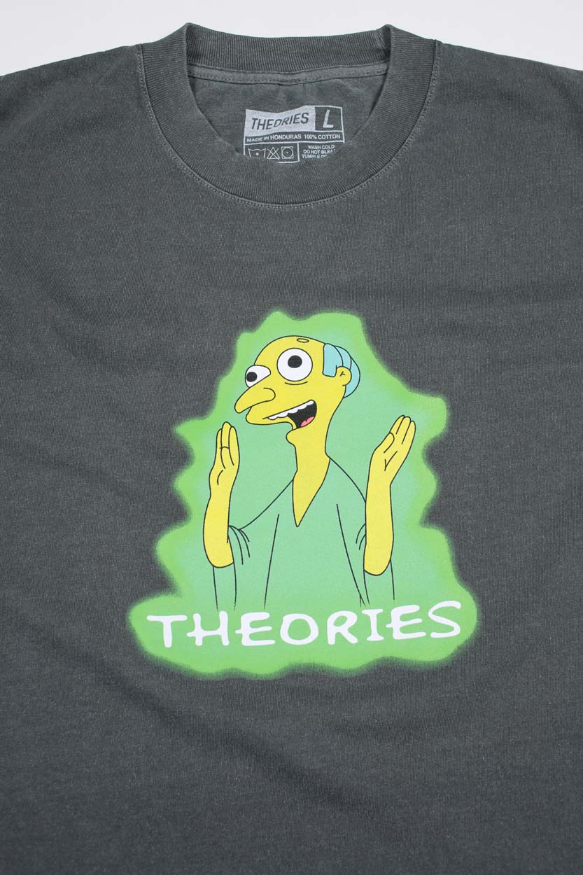 Theories Healthy Green Glow Black S/s Shirt