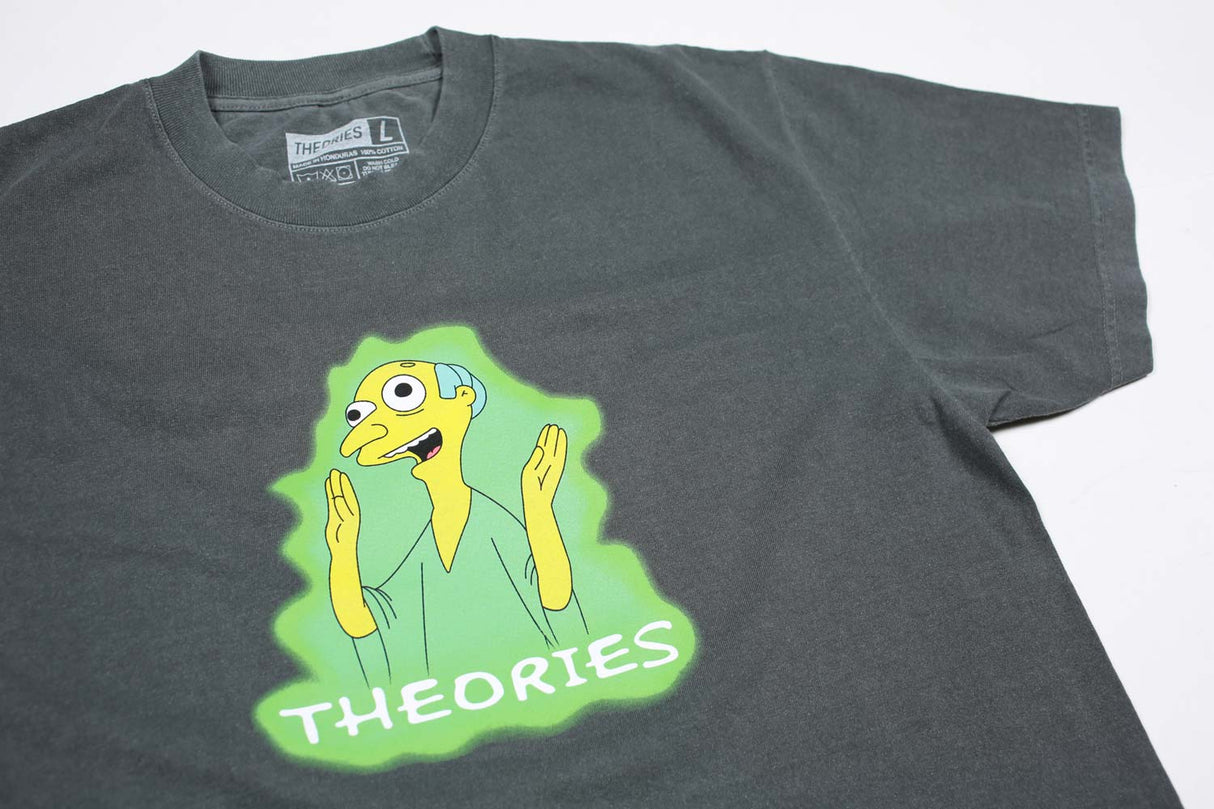 Theories Healthy Green Glow Black S/s Shirt