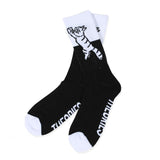 Theories Conscious Kitty 2 Tone Black/White Socks