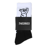 Theories Conscious Kitty 2 Tone Black/White Socks