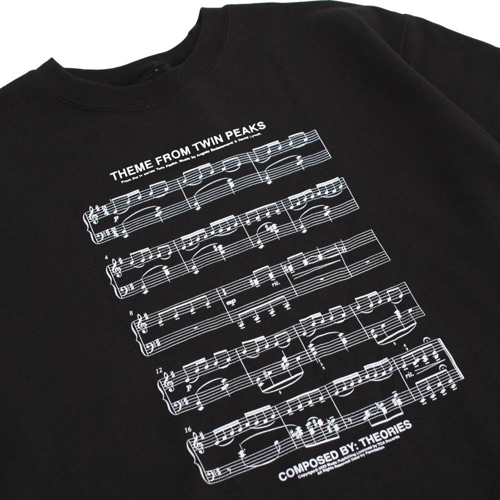 Theories Dance Of The Dream Black Crewneck Sweatshirt