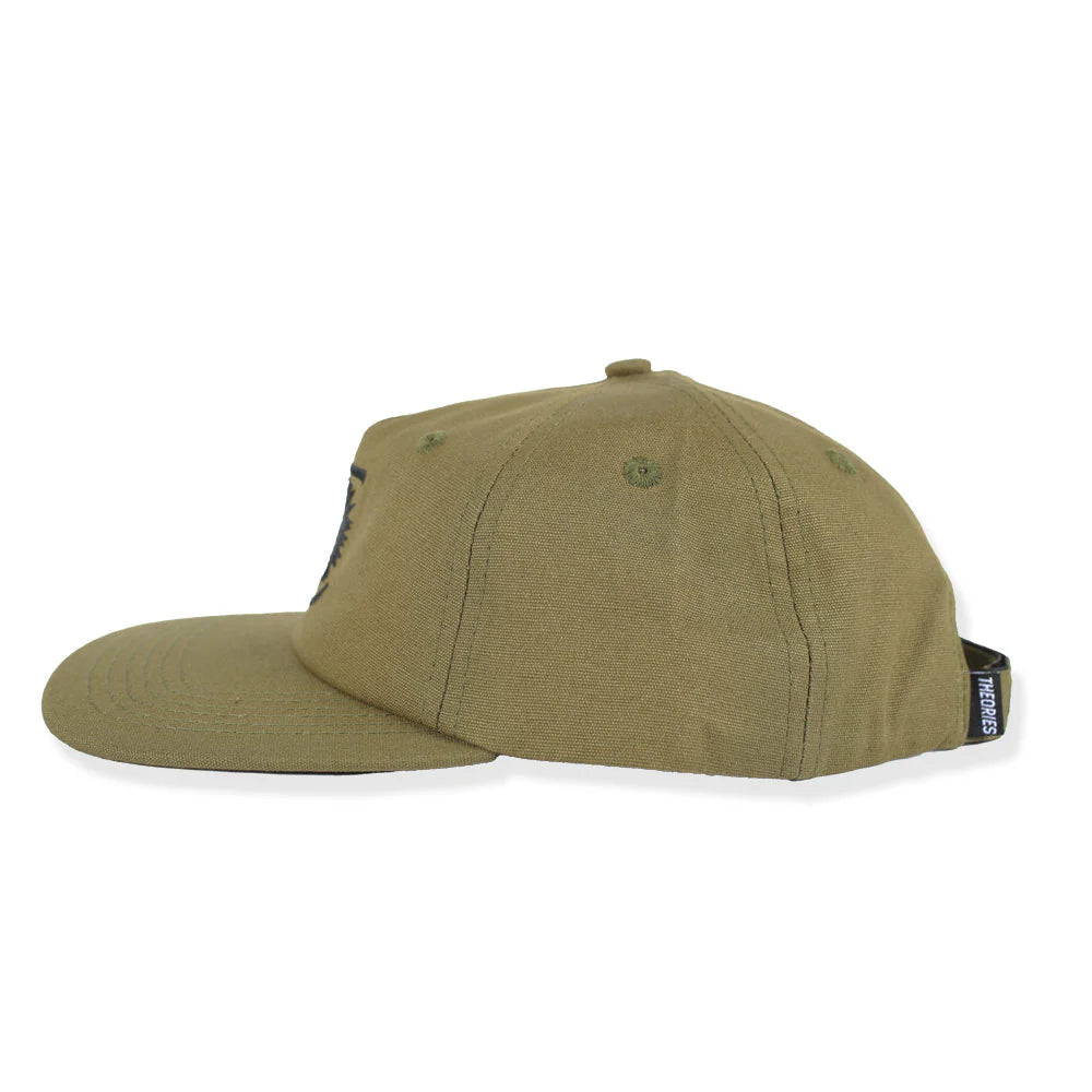 Theories Lantern Velcro Duck Canvas Olive Strapback Hat