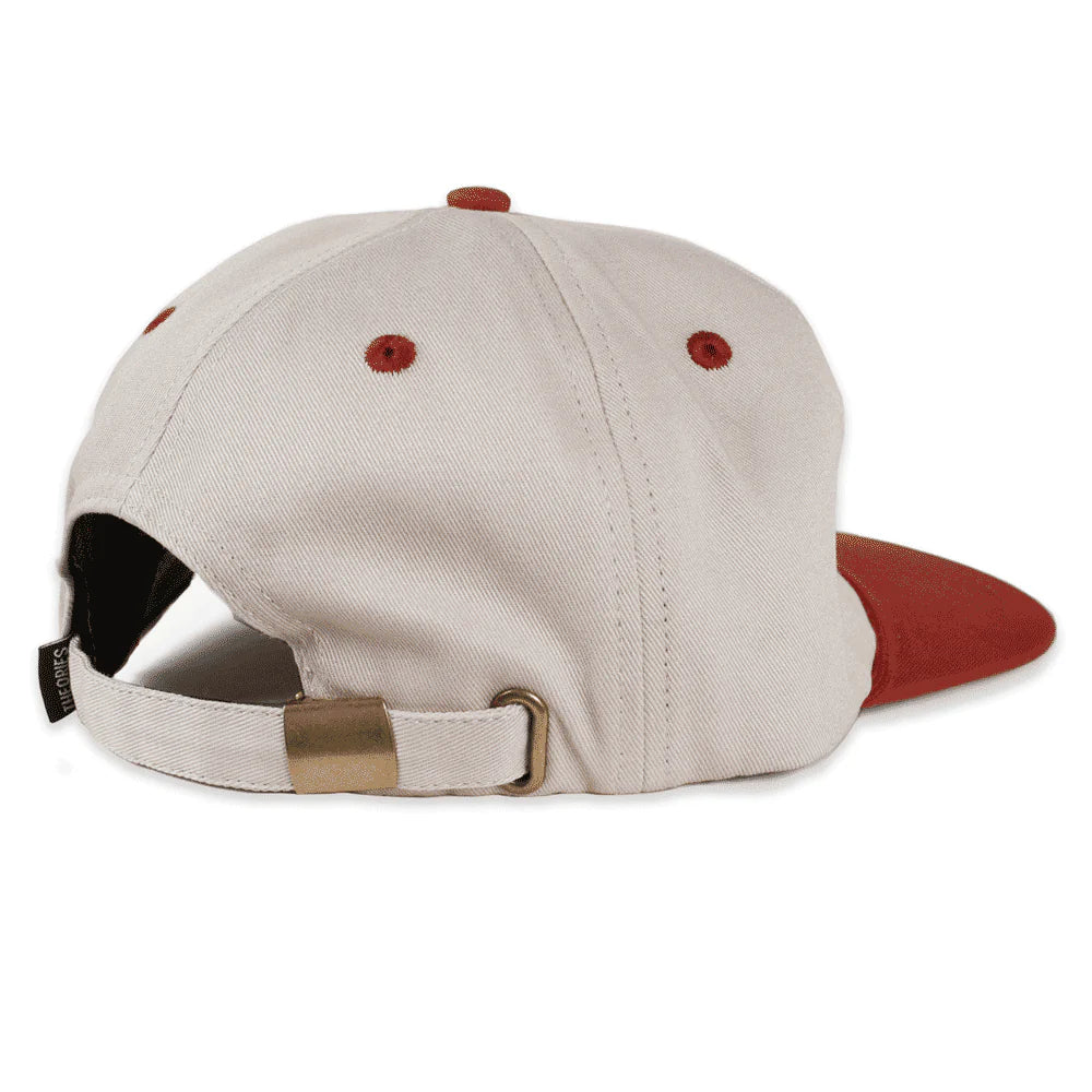 Theories Punchout Cream/Red Strapback Hat