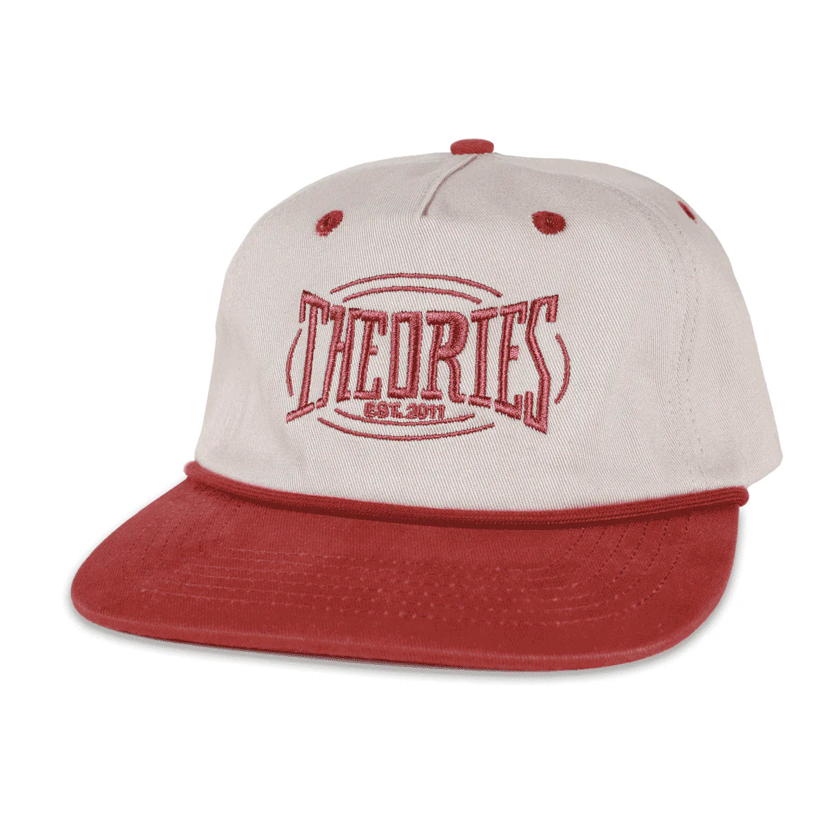 Theories Punchout Cream/Red Strapback Hat