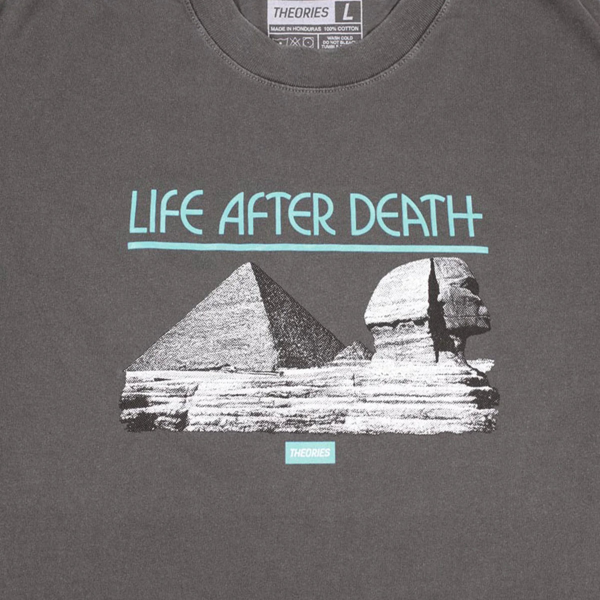 Theories Life After Death Garment Dyed Faded Black S/s Shirt