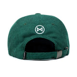 No Hours Thorns Forest Green Corduroy Strapback Hat