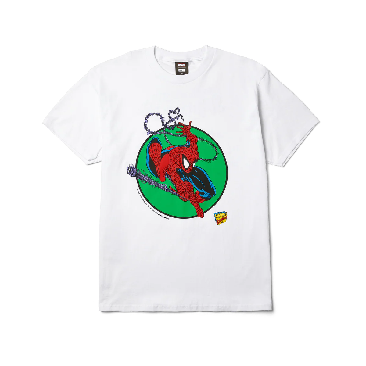 Huf X Marvel Spider-Man Three Hundred White S/s Shirt – Long Beach