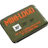 Mini Logo Rubber Risers 1/8" Black