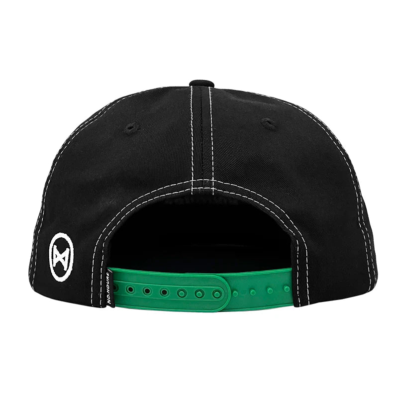 No Hours Times Up Black/Green Snapback Hat