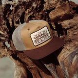 Seager The Herd Tan Brown Trucker Snapback Hat