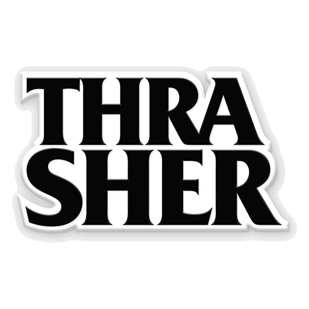 Thrasher x Anti Hero Black/White Label Pin