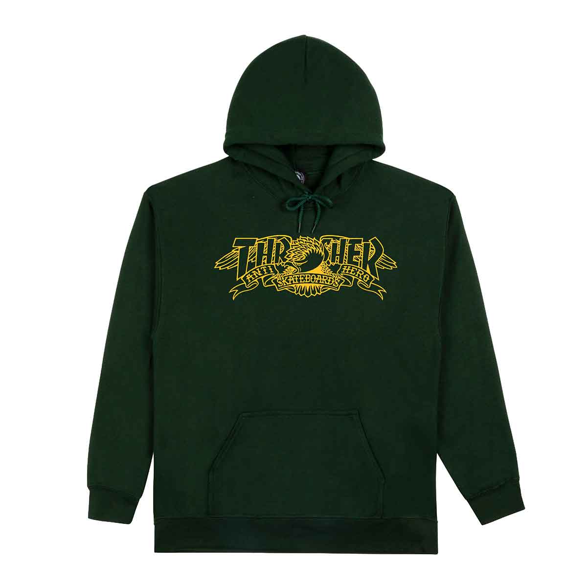 Thrasher x Anti Hero Mag Banner Forest Green Hooded Sweatshirt