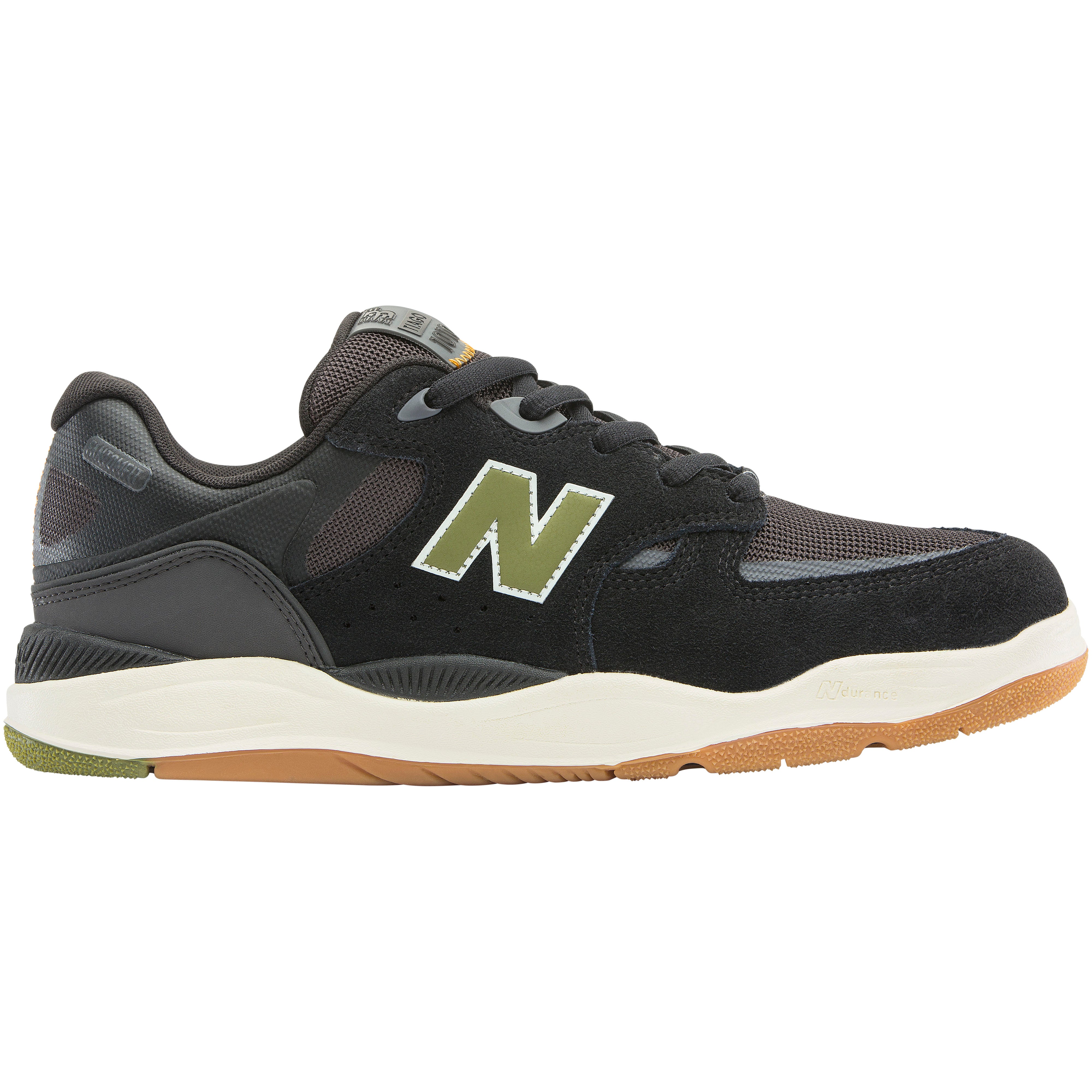 New Balance Numeric Tiago 1010 Black/Olive Skate Shoes (UN1010A