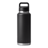 Yeti Rambler 46oz Black Water Bottle with Chug Cap