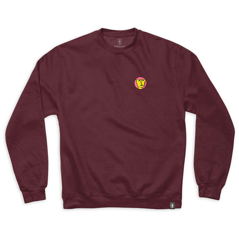 Girl x Modernica Gonz Burgundy Crewneck Sweatshirt