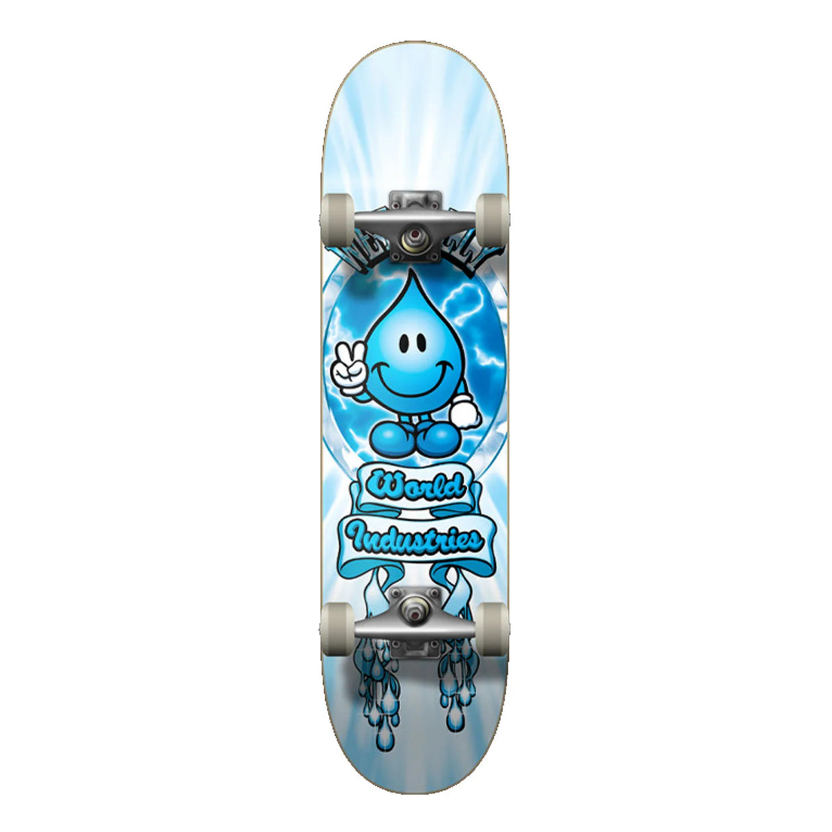World Industries Wet Willy Icon Soft Top Multi Skateboard Complete