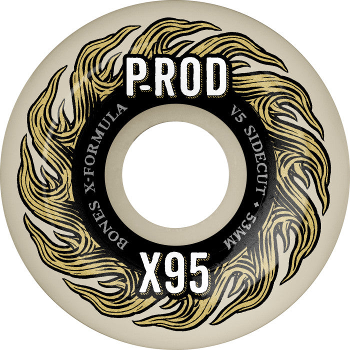 Bones X-Formula V5 53mm x95 P-Rod Pro Side-Cut Wheels