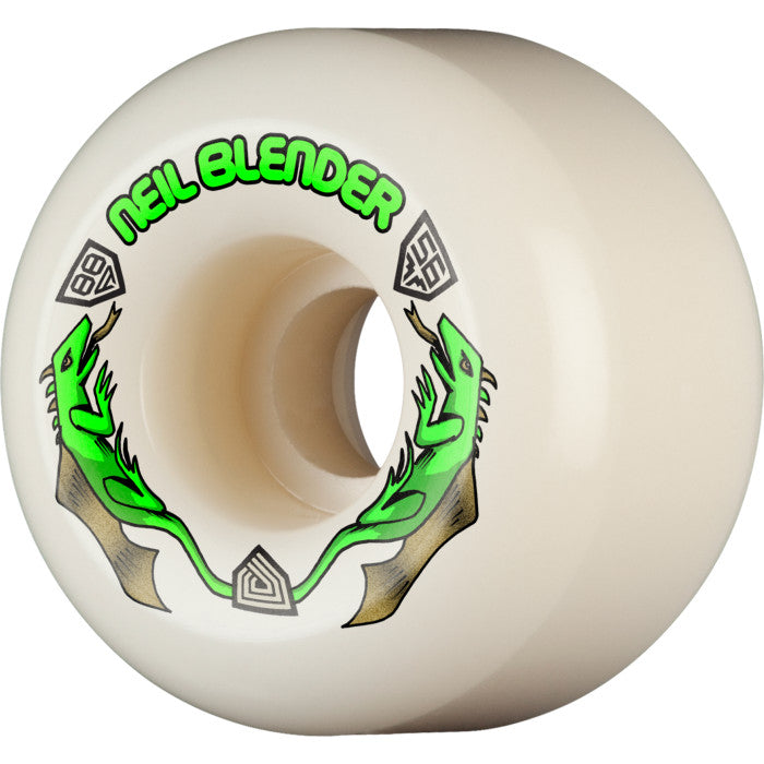 Powell Peralta Dragon Formula Green 88A Blender 56mm x 40mm Off White A2 Skateboard Wheels