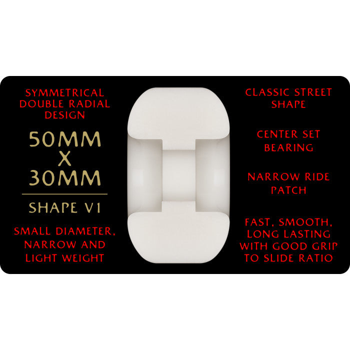 Powell Peralta Dragon Formula Red 93a 50mm x 30mm V1 Skateboard Wheels