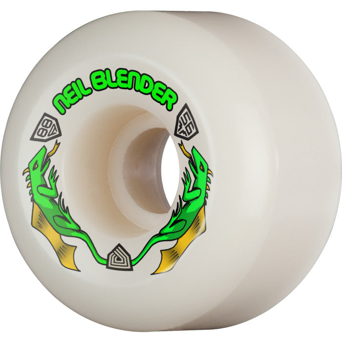 Powell Peralta Dragon Formula 88a Neil Blender 56mm x 40mm White Skateboard Wheels