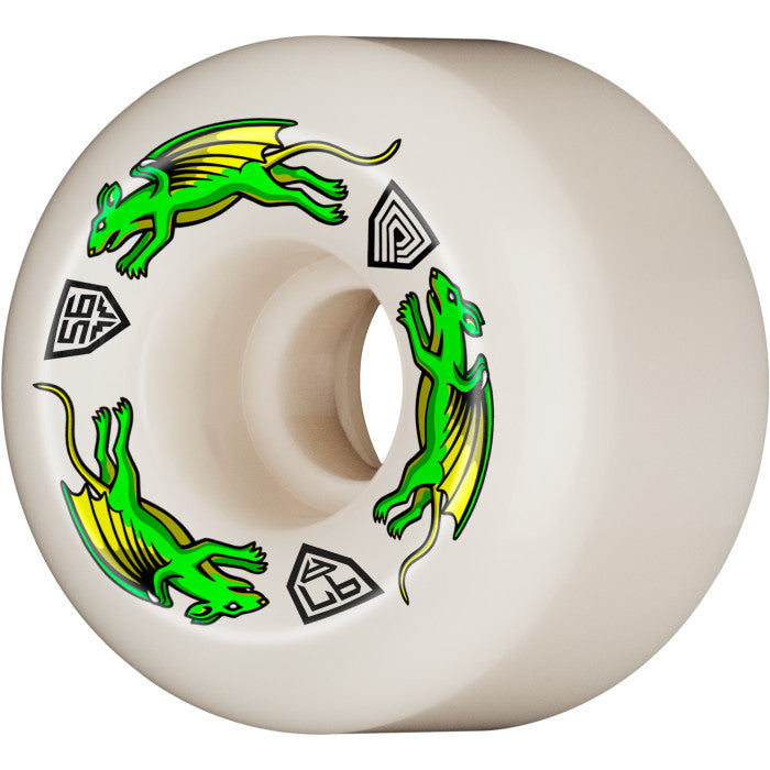 Powell Peralta Dragon Formula Nano Rats V6 97a 56mm x 39mm White Skateboard Wheels