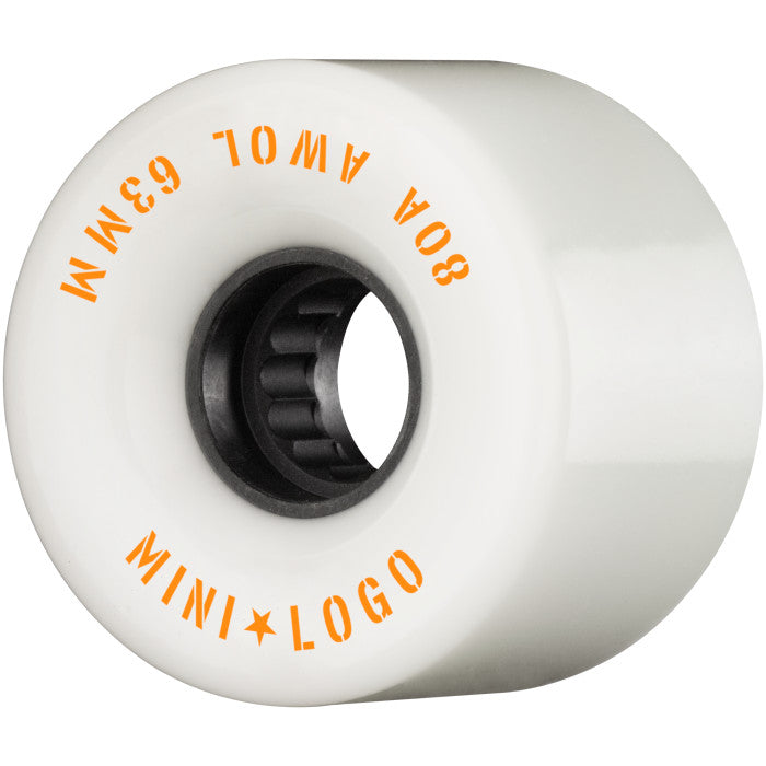 Mini Logo A.W.O.L. White 63mm 80a Cruiser Skateboard Wheels