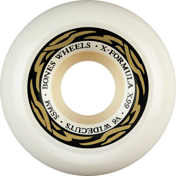 Bones X-Formula V6 Widecuts 99A 55mm Skateboard Wheels | LB Skate