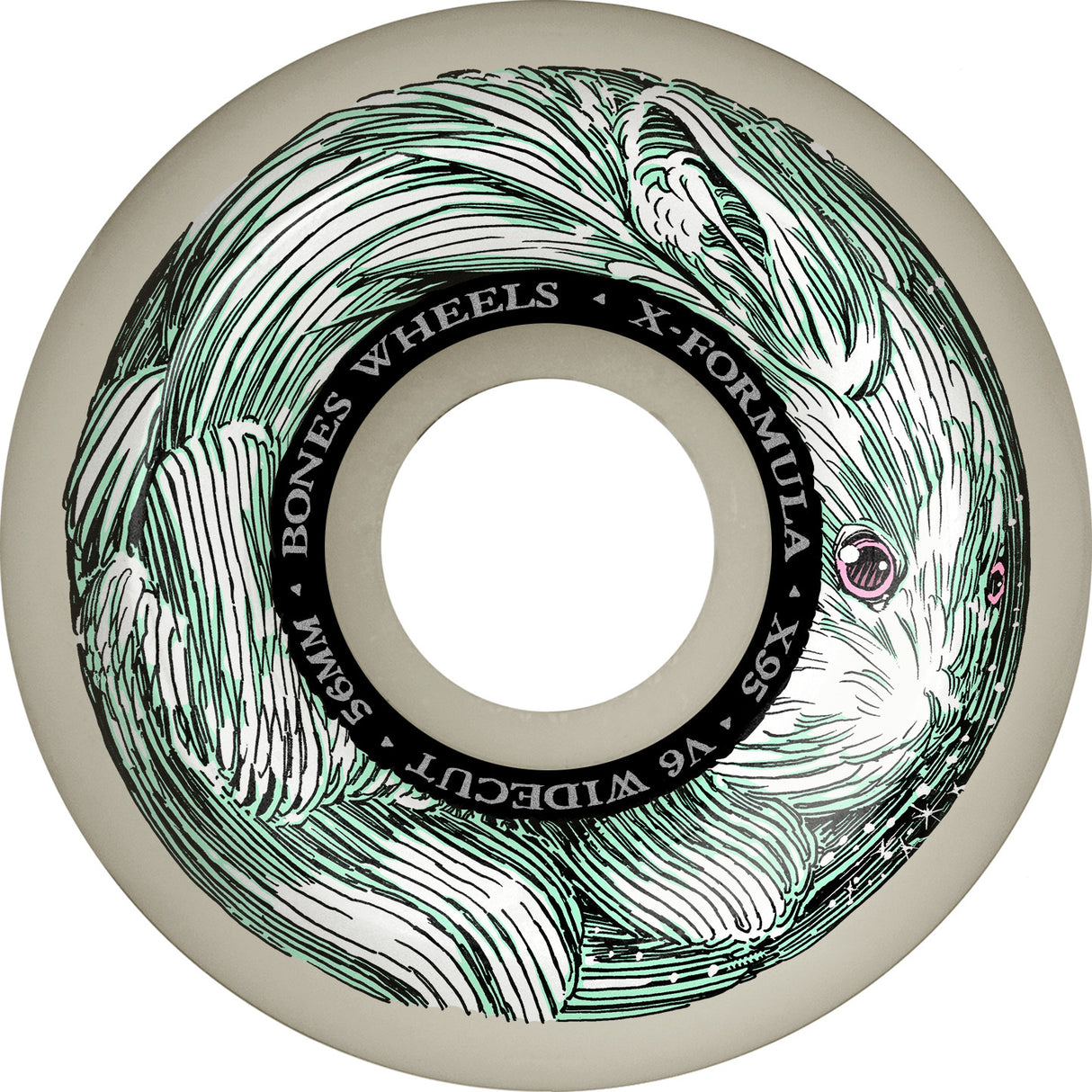 Bones X-Formula V6 54mm x95 Money Bunny Wide-Cut Wheels